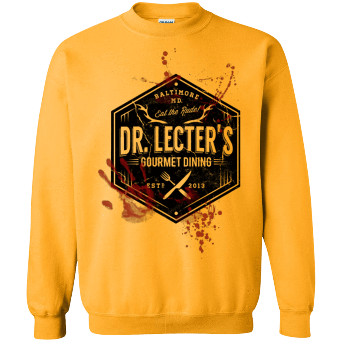 Sweatshirts Gold / Small Dr. Lecter's Gourmet Dining Crewneck Sweatshirt