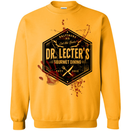 Sweatshirts Gold / Small Dr. Lecter's Gourmet Dining Crewneck Sweatshirt