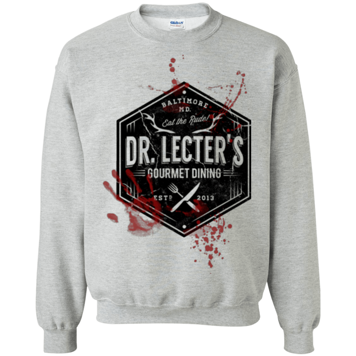 Sweatshirts Sport Grey / Small Dr. Lecter's Gourmet Dining Crewneck Sweatshirt