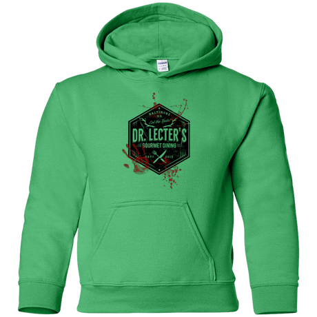 Sweatshirts Irish Green / YS Dr. Lecter's Gourmet Dining Youth Hoodie