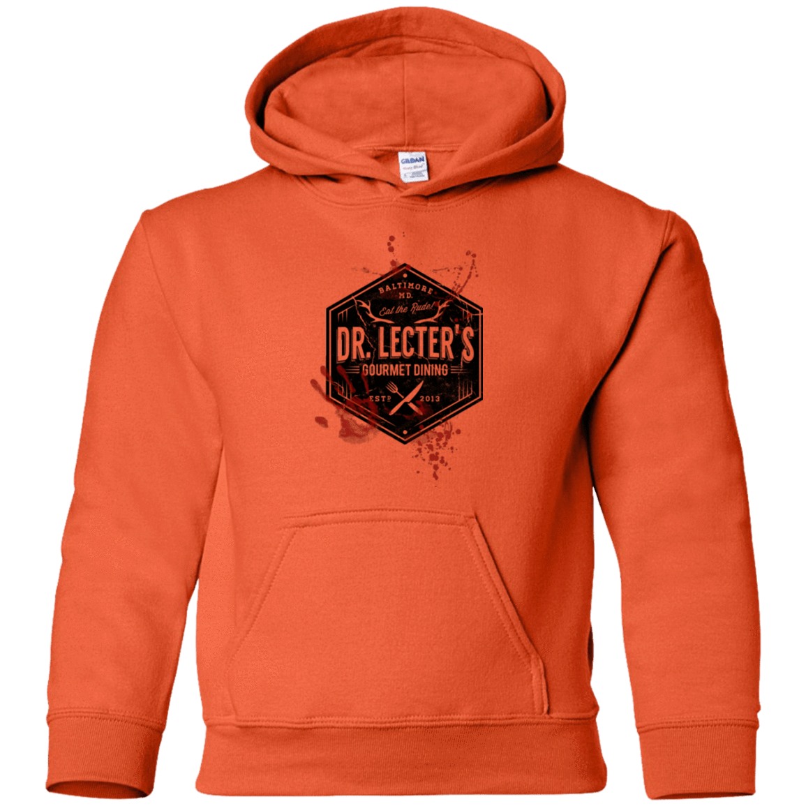 Sweatshirts Orange / YS Dr. Lecter's Gourmet Dining Youth Hoodie
