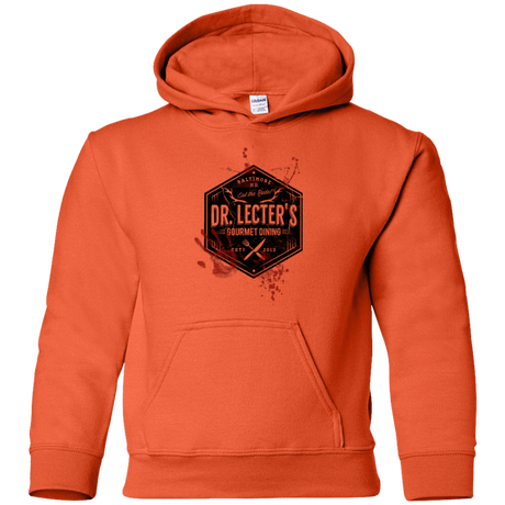 Sweatshirts Orange / YS Dr. Lecter's Gourmet Dining Youth Hoodie