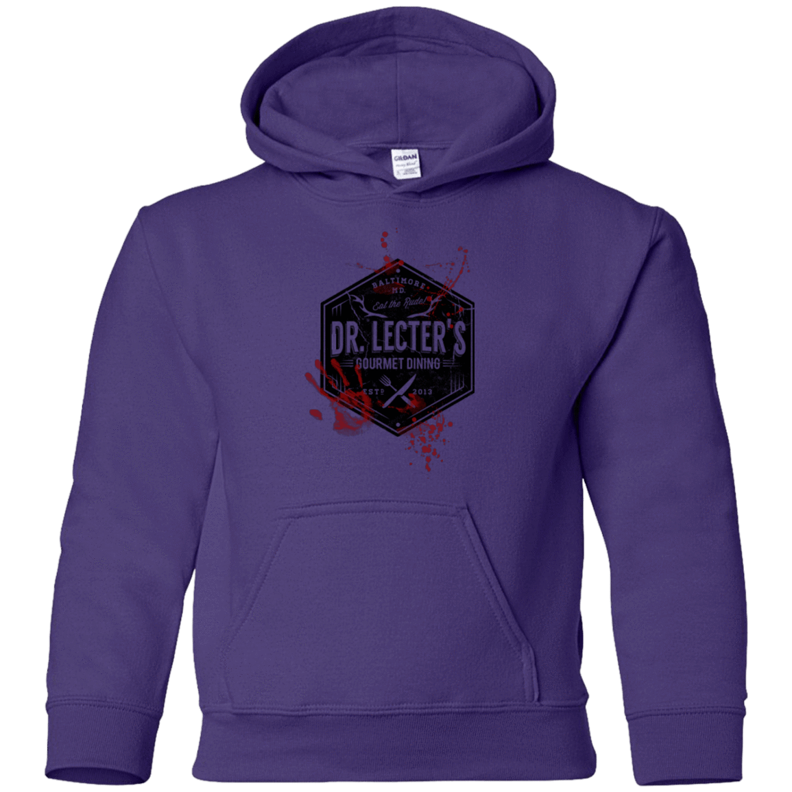 Sweatshirts Purple / YS Dr. Lecter's Gourmet Dining Youth Hoodie