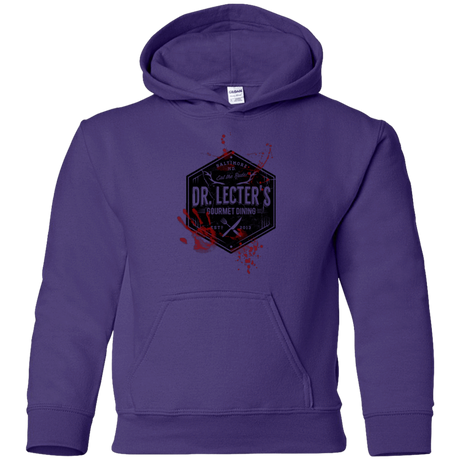 Sweatshirts Purple / YS Dr. Lecter's Gourmet Dining Youth Hoodie