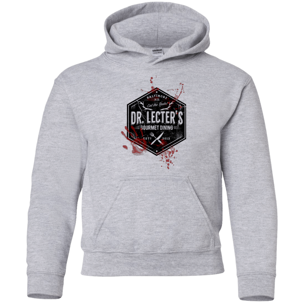 Sweatshirts Sport Grey / YS Dr. Lecter's Gourmet Dining Youth Hoodie