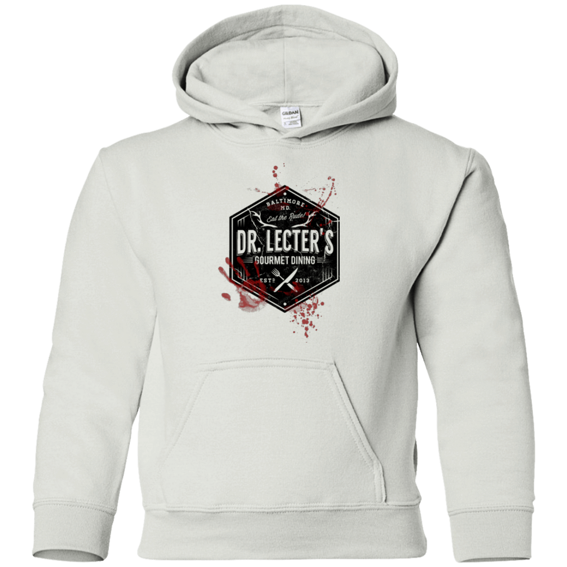 Sweatshirts White / YS Dr. Lecter's Gourmet Dining Youth Hoodie