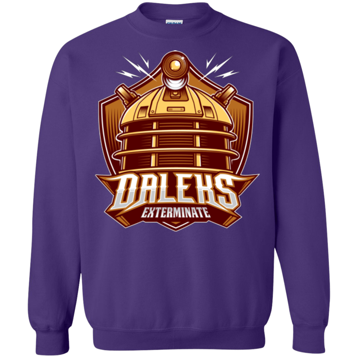 Sweatshirts Purple / Small Dr. Who Daleks Crewneck Sweatshirt