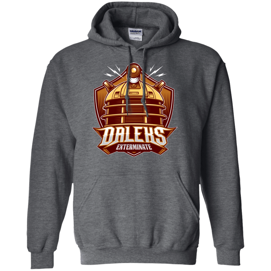 Sweatshirts Dark Heather / Small Dr. Who Daleks Pullover Hoodie
