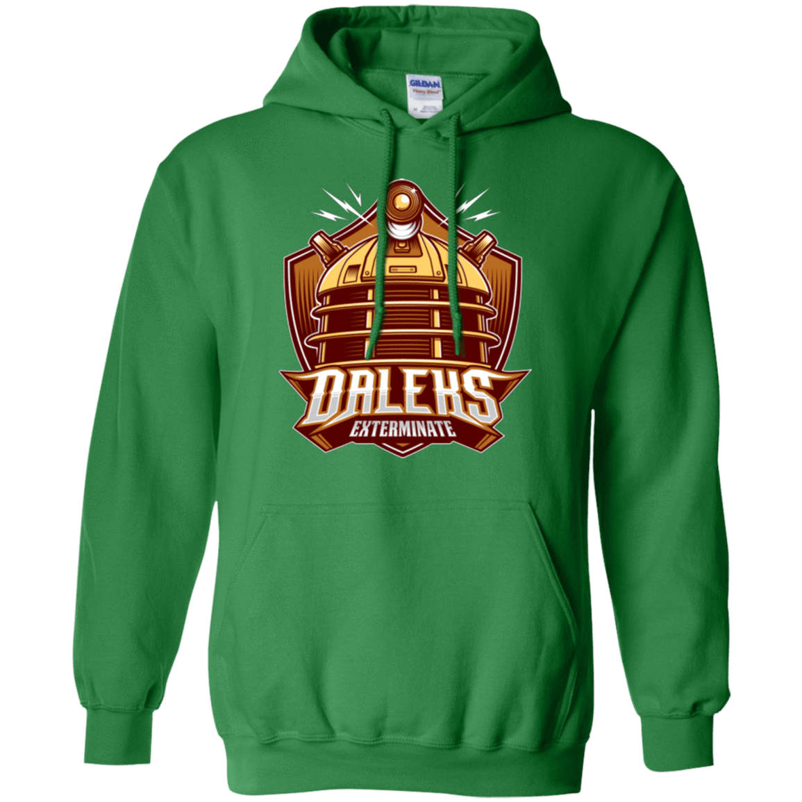 Sweatshirts Irish Green / Small Dr. Who Daleks Pullover Hoodie