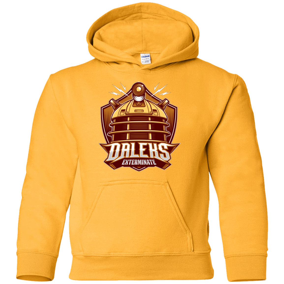 Sweatshirts Gold / YS Dr. Who Daleks Youth Hoodie