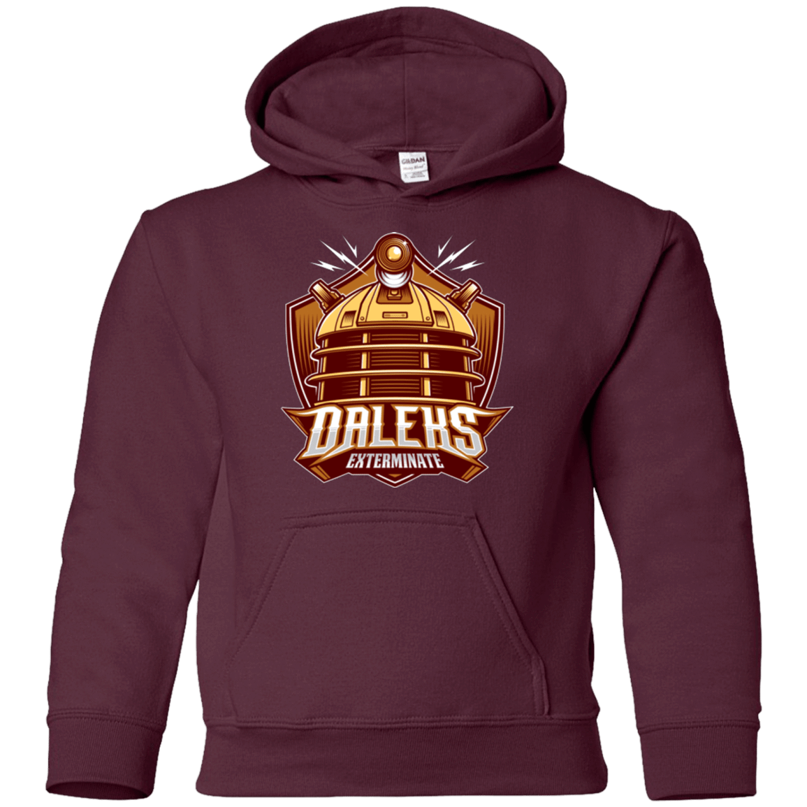 Sweatshirts Maroon / YS Dr. Who Daleks Youth Hoodie