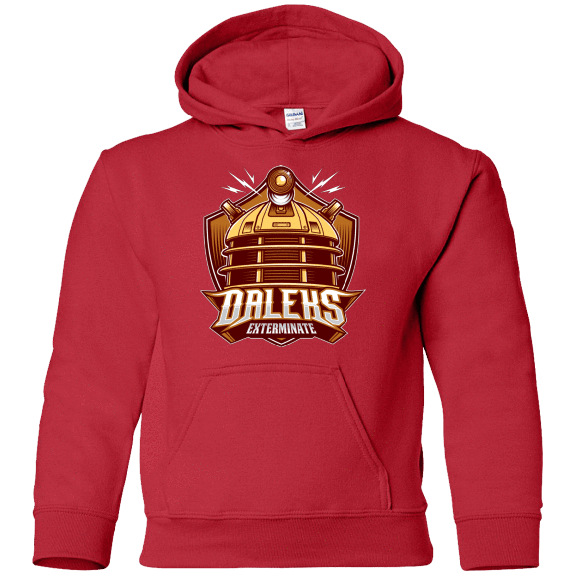 Sweatshirts Red / YS Dr. Who Daleks Youth Hoodie