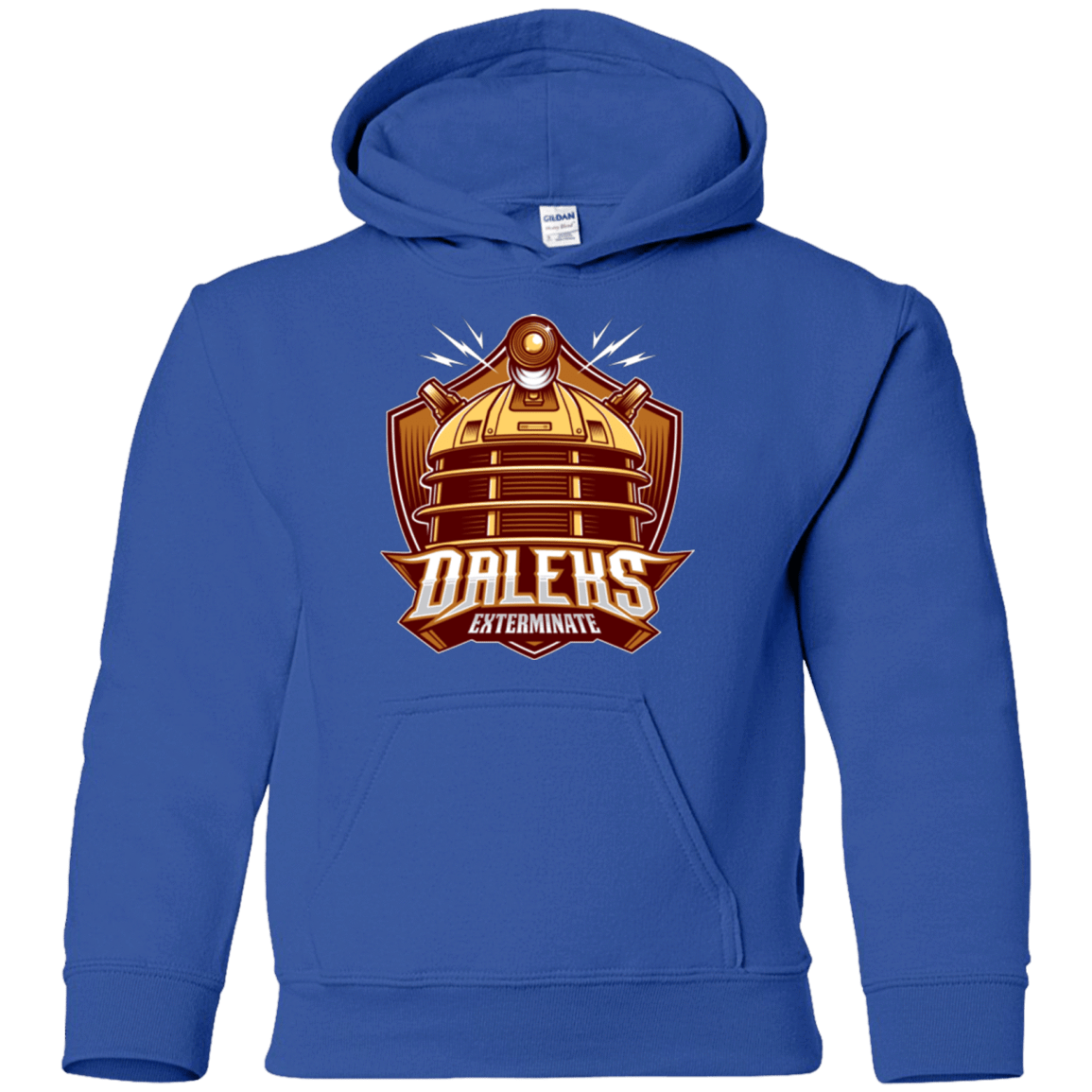 Sweatshirts Royal / YS Dr. Who Daleks Youth Hoodie