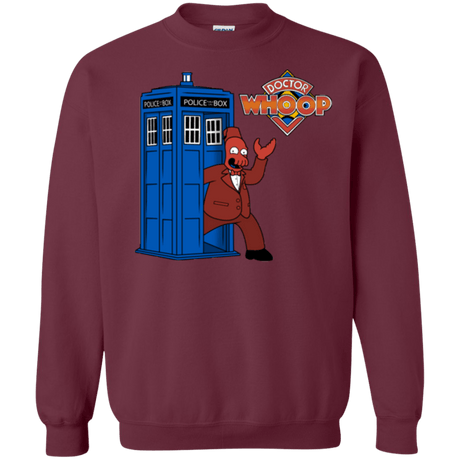 Sweatshirts Maroon / Small Dr. Whoop Crewneck Sweatshirt