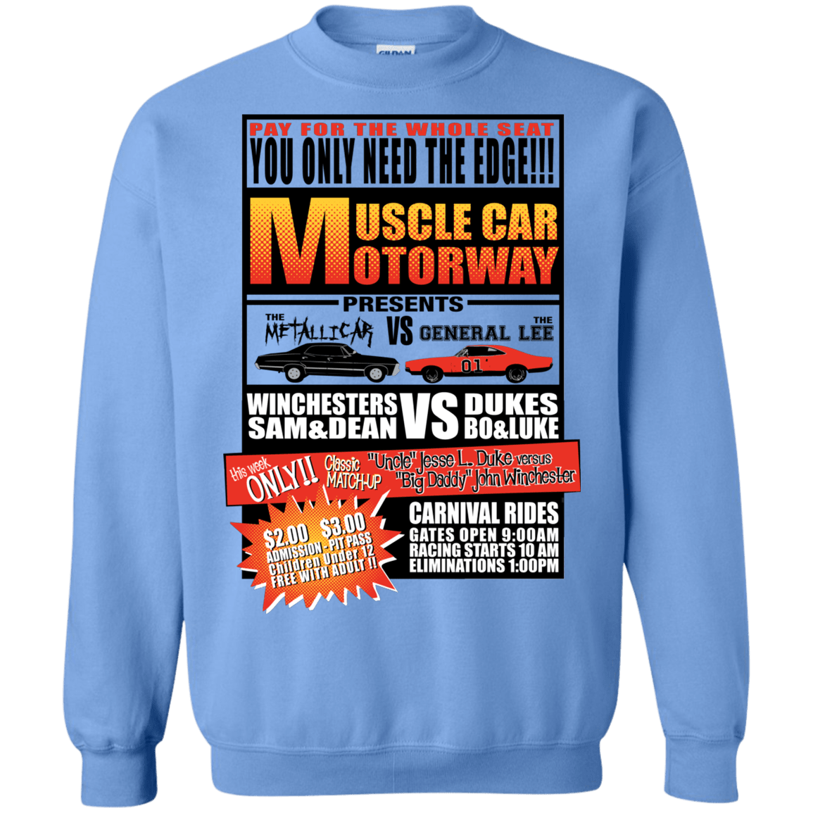 Sweatshirts Carolina Blue / S Drag Race Crewneck Sweatshirt