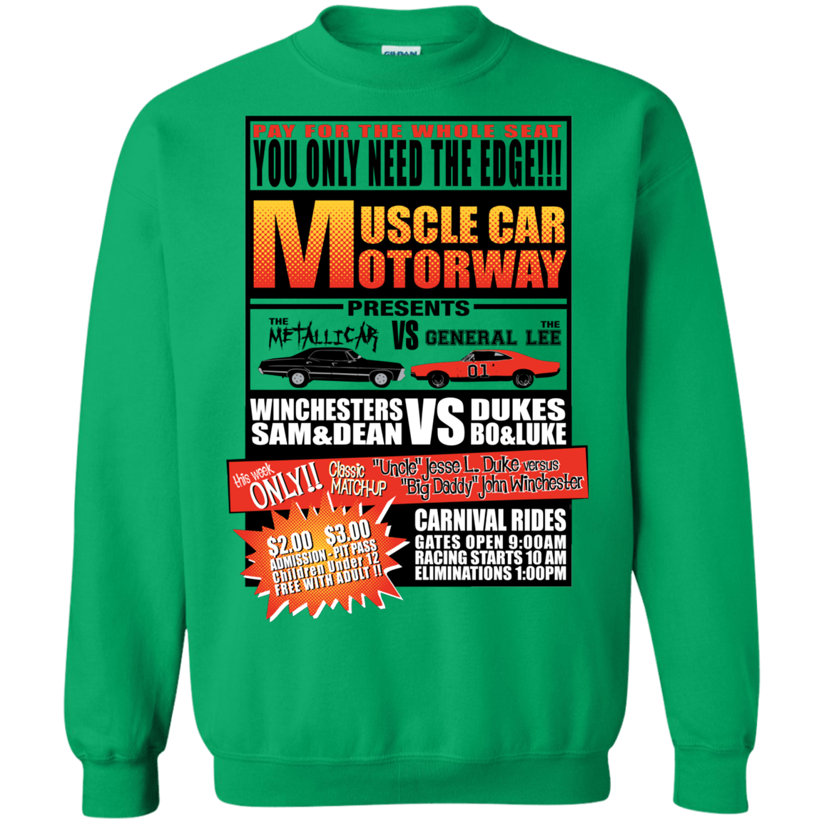 Sweatshirts Irish Green / S Drag Race Crewneck Sweatshirt