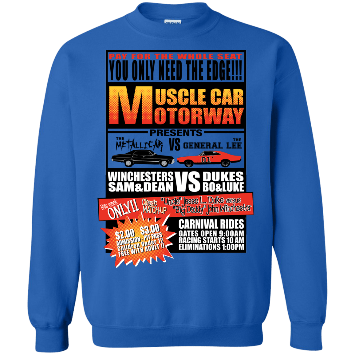 Sweatshirts Royal / S Drag Race Crewneck Sweatshirt