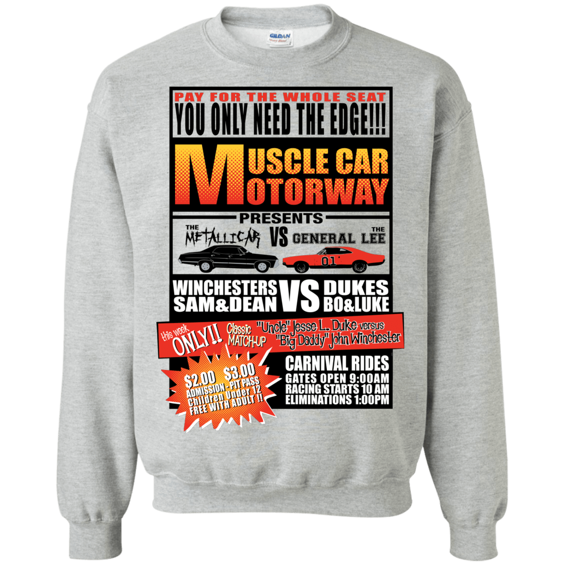 Sweatshirts Sport Grey / S Drag Race Crewneck Sweatshirt