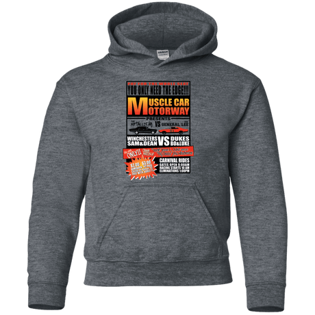 Sweatshirts Dark Heather / YS Drag Race Youth Hoodie