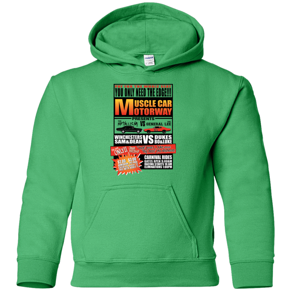 Sweatshirts Irish Green / YS Drag Race Youth Hoodie