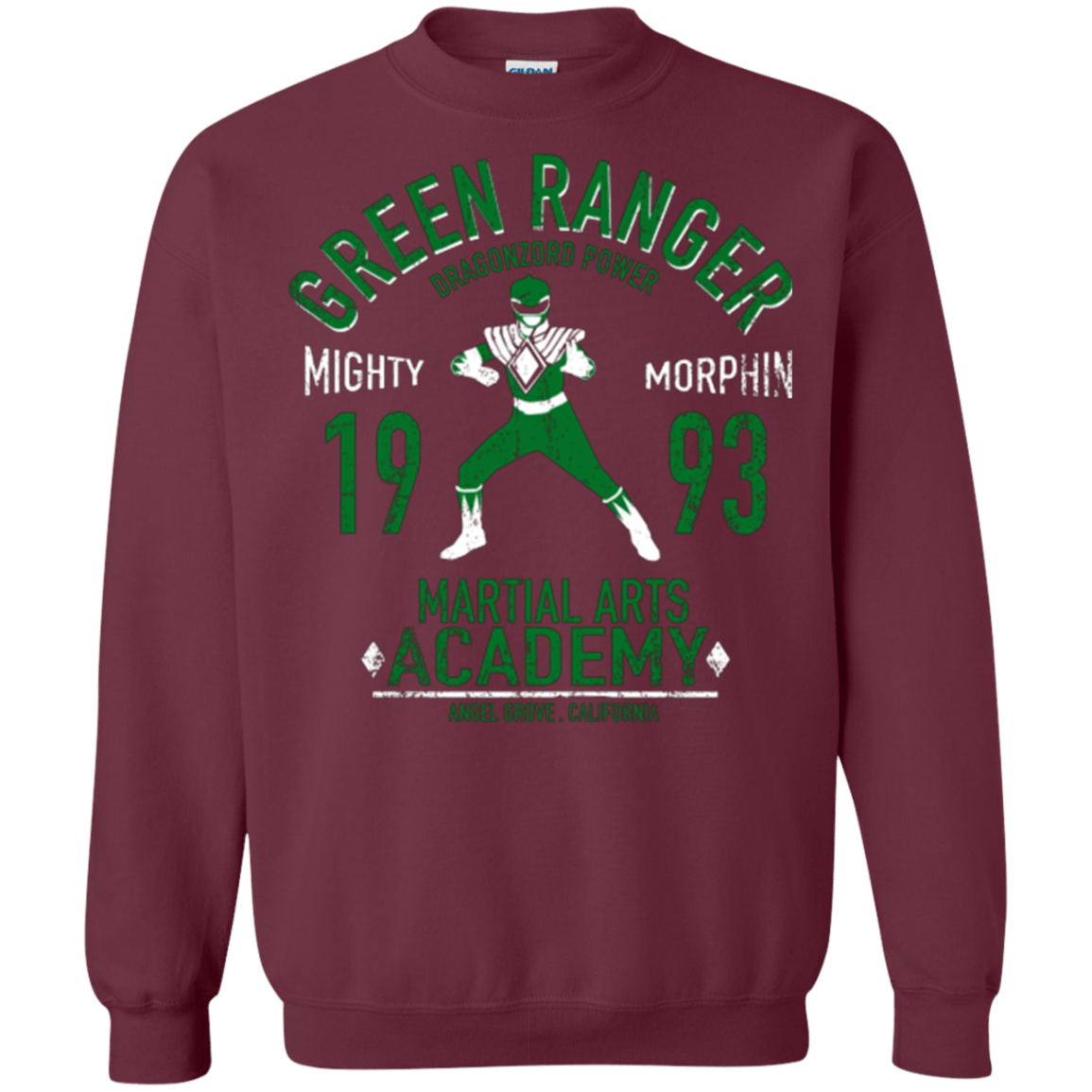 Sweatshirts Maroon / Small Dragon Ranger Crewneck Sweatshirt