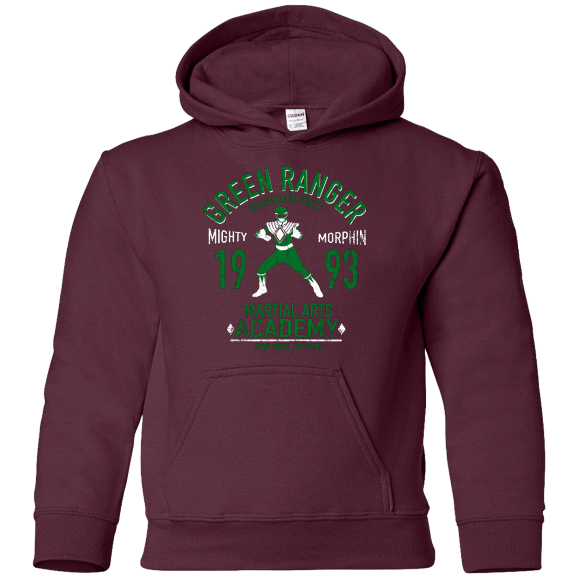Sweatshirts Maroon / YS Dragon Ranger Youth Hoodie