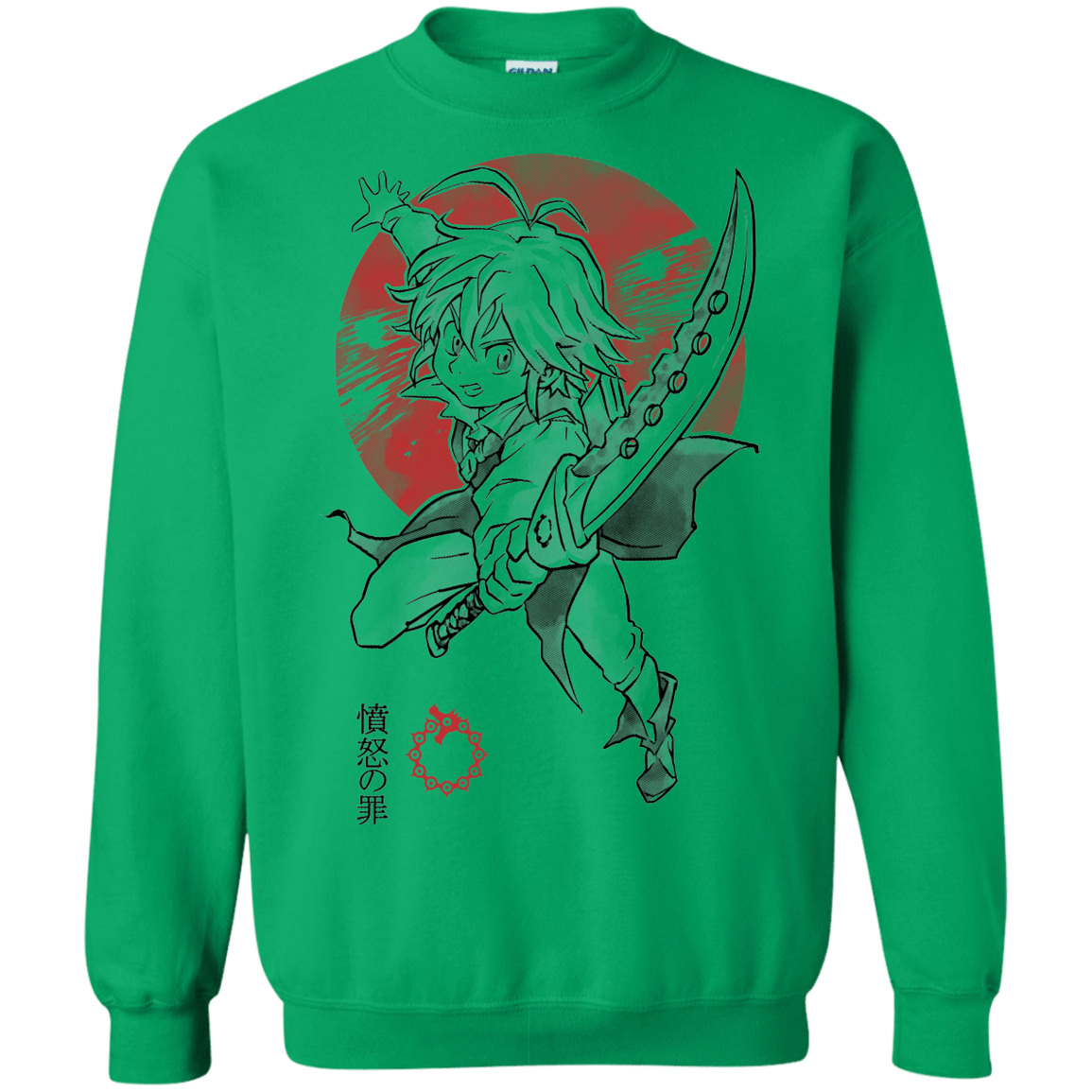 Sweatshirts Irish Green / S Dragon Wrath Crewneck Sweatshirt