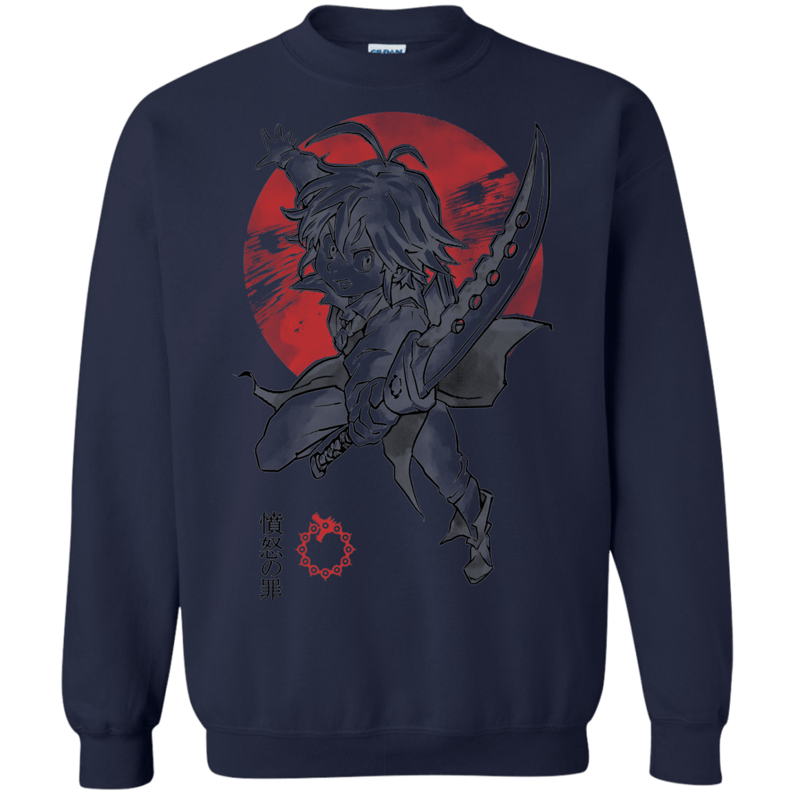 Sweatshirts Navy / S Dragon Wrath Crewneck Sweatshirt