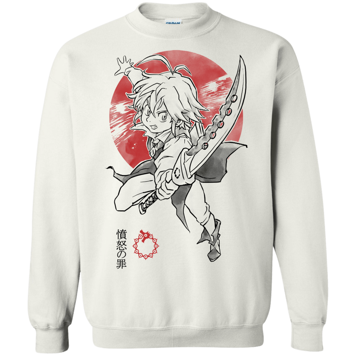 Sweatshirts White / S Dragon Wrath Crewneck Sweatshirt