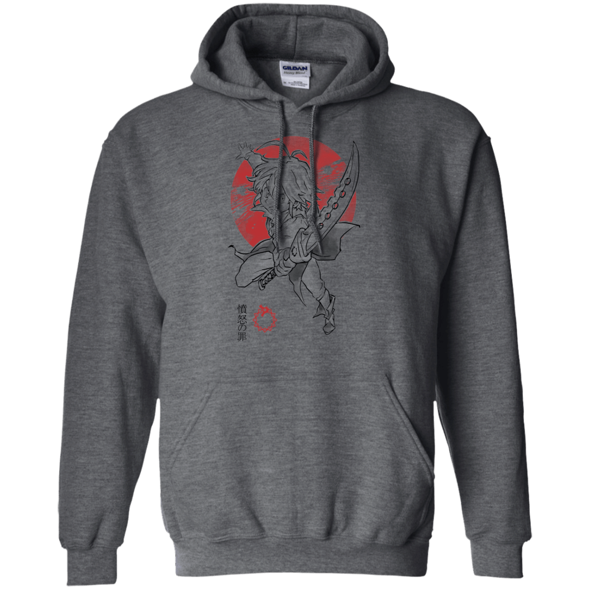 Sweatshirts Dark Heather / S Dragon Wrath Pullover Hoodie