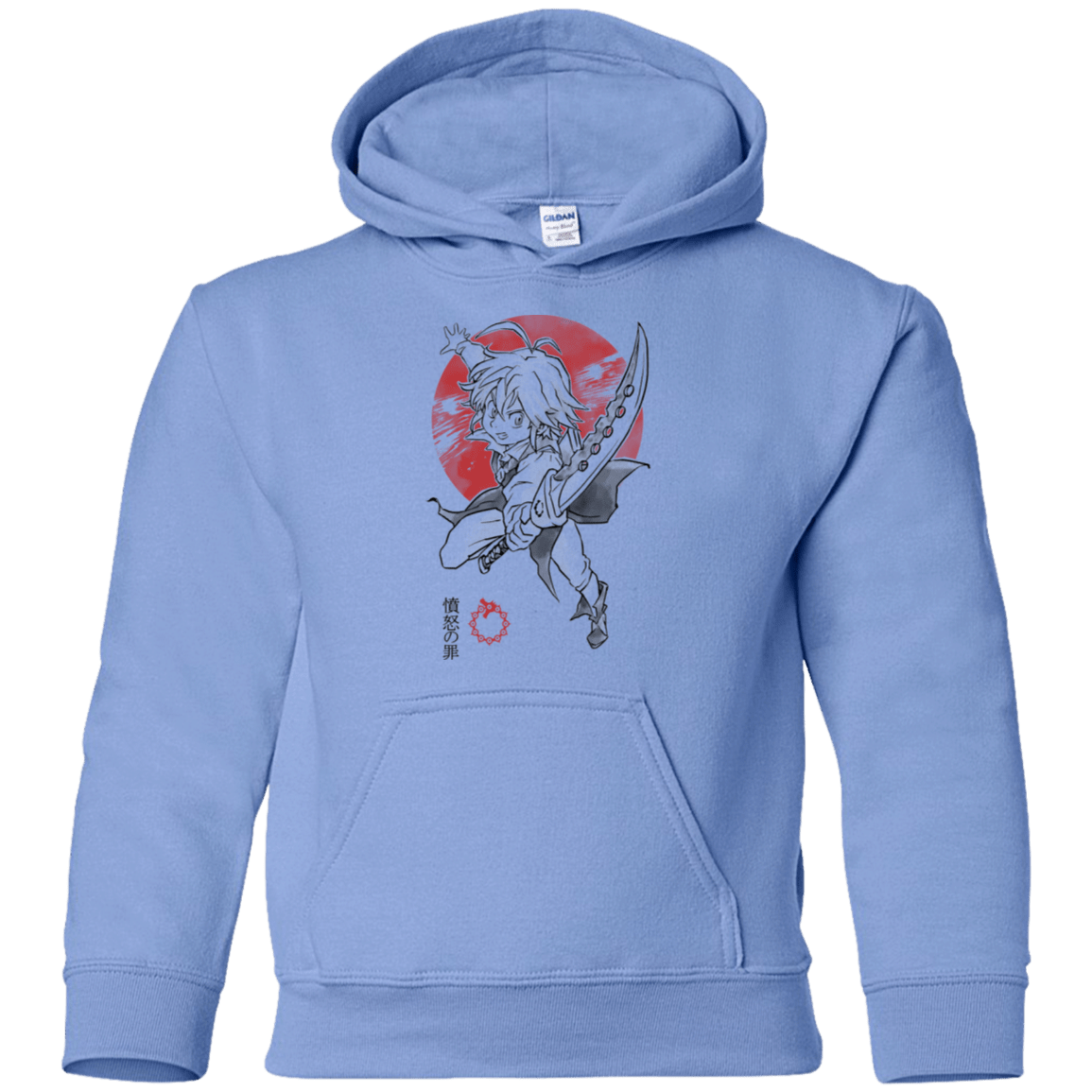 Sweatshirts Carolina Blue / YS Dragon Wrath Youth Hoodie