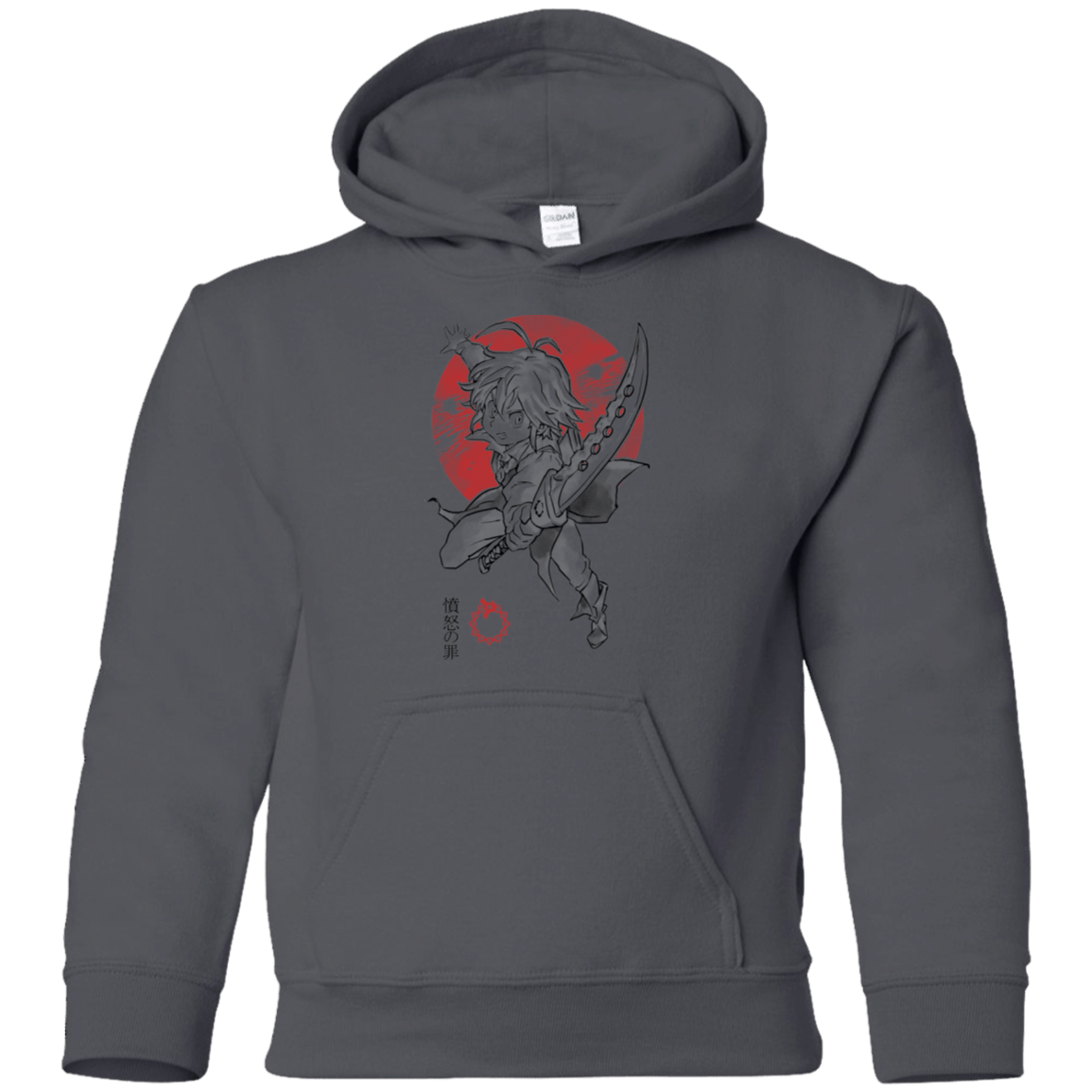 Sweatshirts Charcoal / YS Dragon Wrath Youth Hoodie