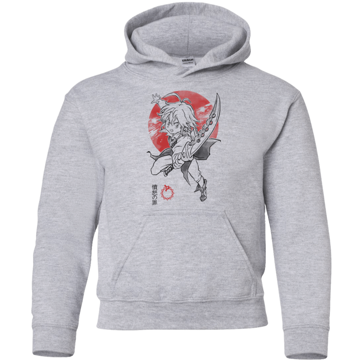 Sweatshirts Sport Grey / YS Dragon Wrath Youth Hoodie