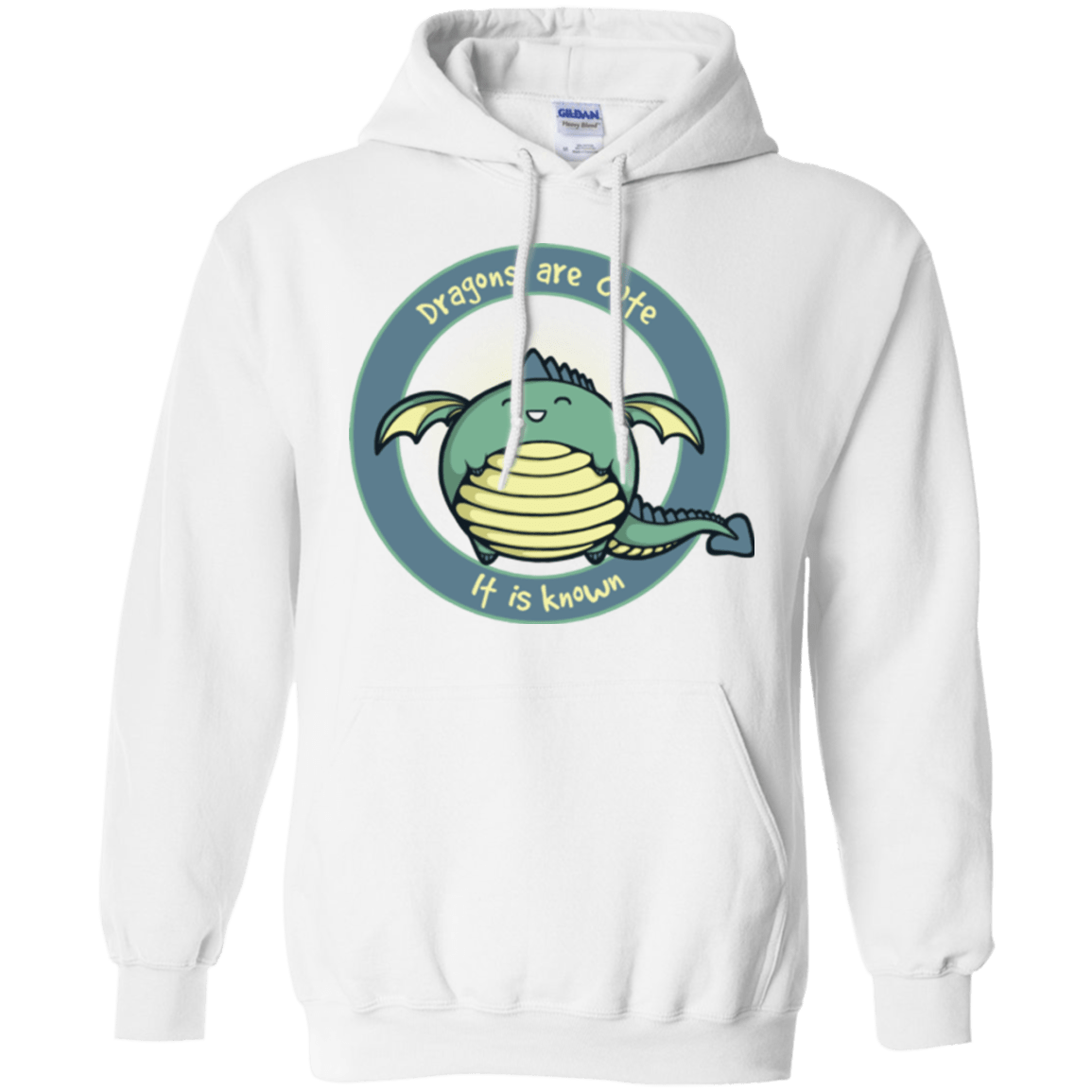 Sweatshirts White / Small Dragons are Cute Pullover Hoodie