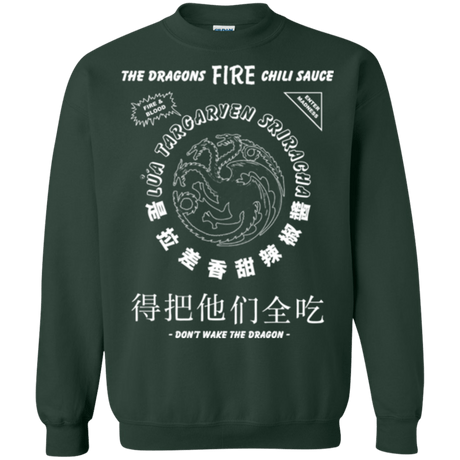 Sweatshirts Forest Green / Small Dragons Fire Chili Sauce Crewneck Sweatshirt