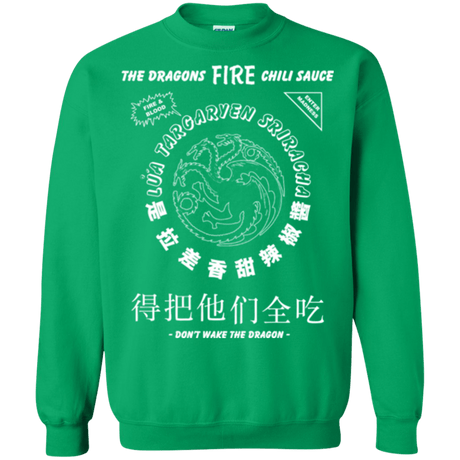 Sweatshirts Irish Green / Small Dragons Fire Chili Sauce Crewneck Sweatshirt