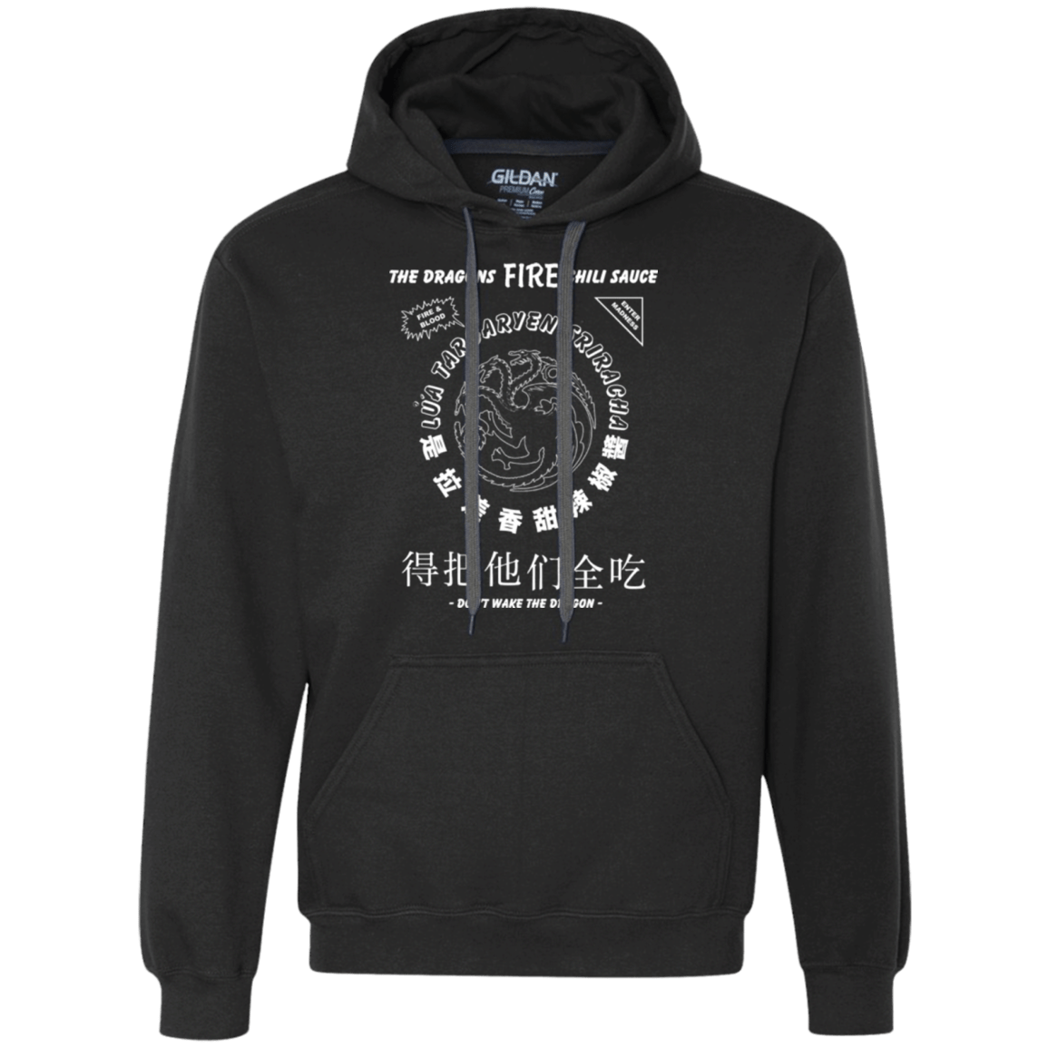 Sweatshirts Black / Small Dragons Fire Chili Sauce Premium Fleece Hoodie