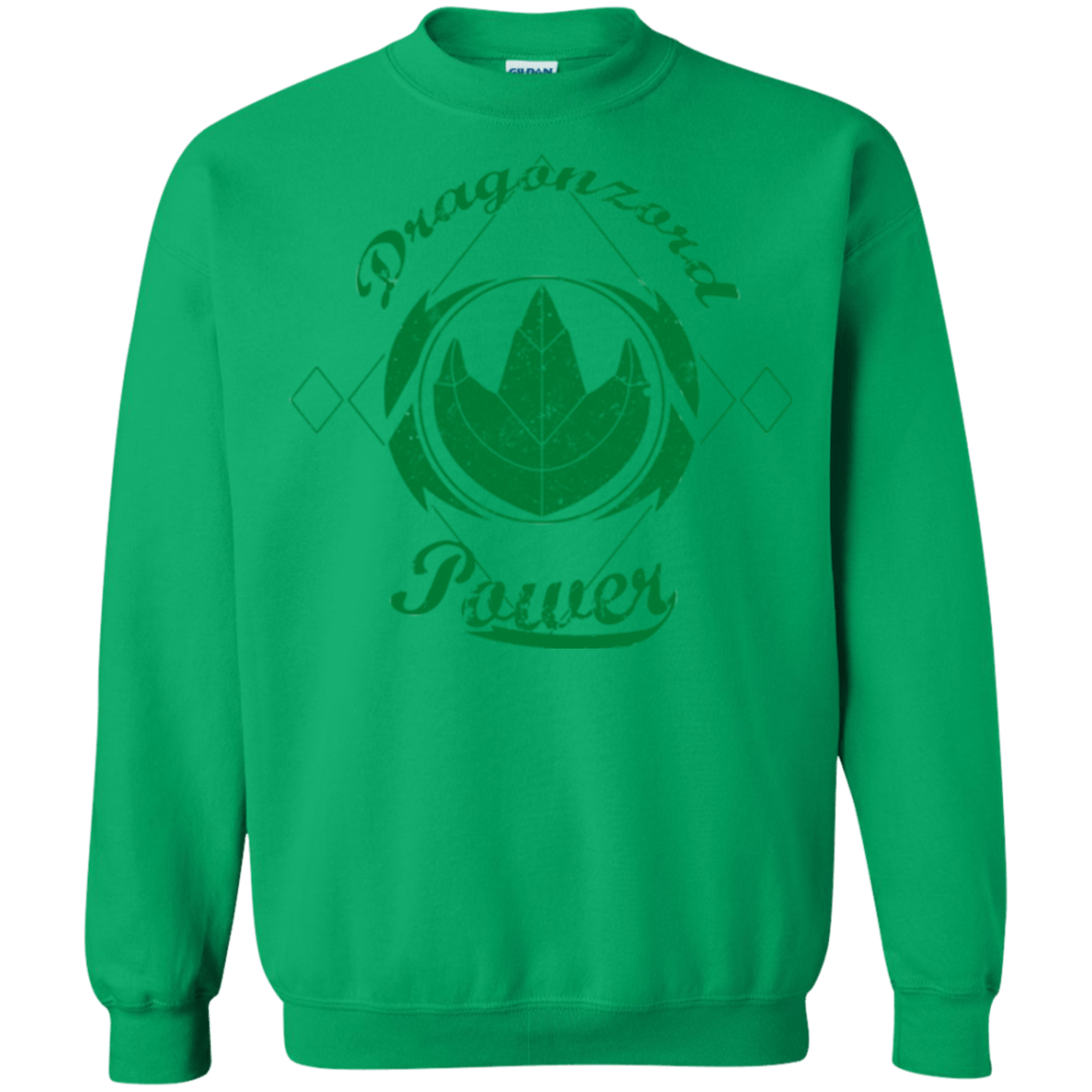 Sweatshirts Irish Green / Small Dragonzord Power Crewneck Sweatshirt