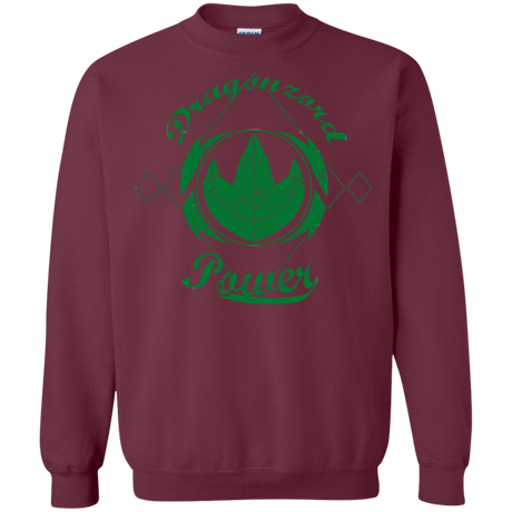 Sweatshirts Maroon / Small Dragonzord Power Crewneck Sweatshirt