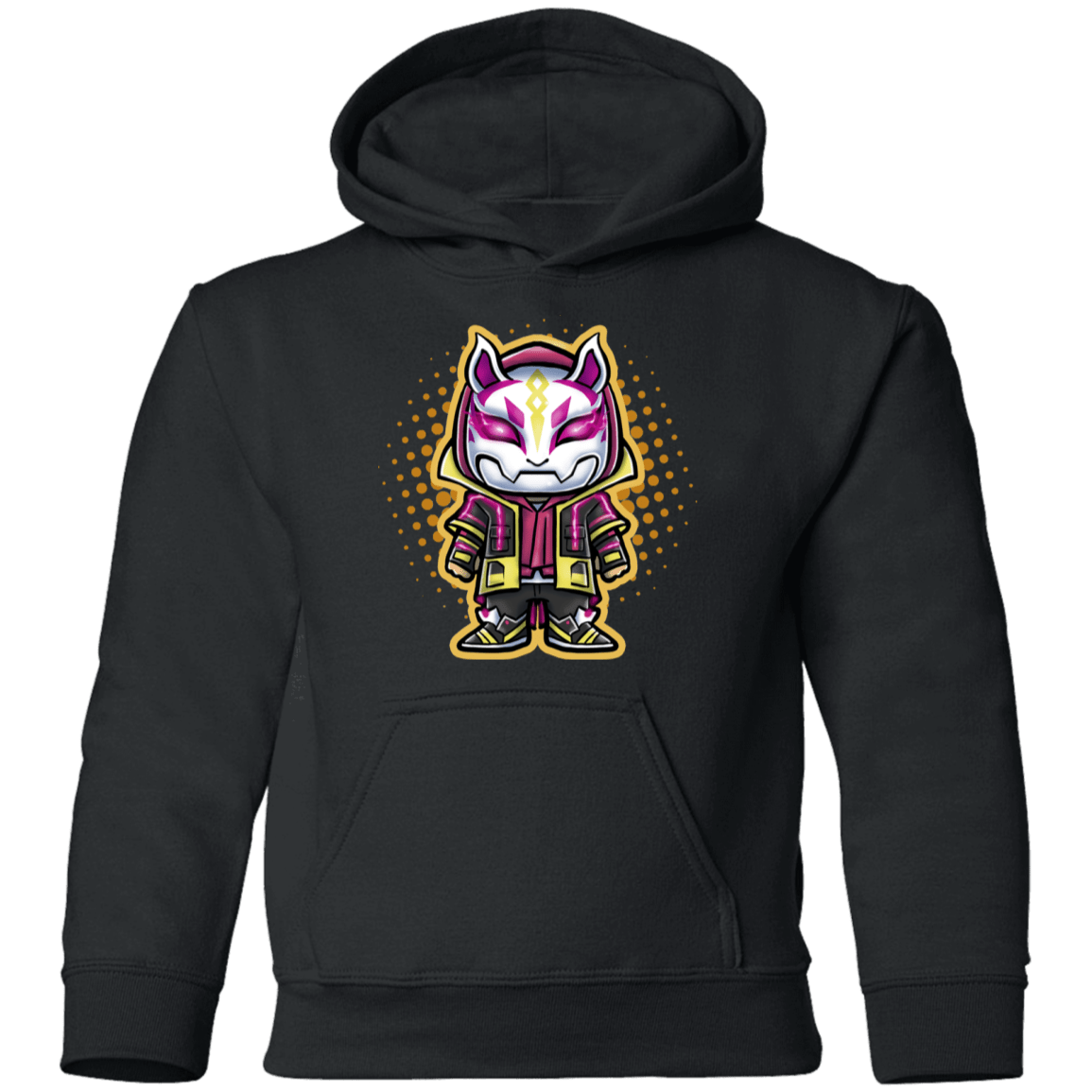 Sweatshirts Black / YS Drift Chibi Youth Pullover Hoodie