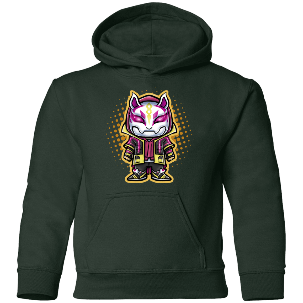 Sweatshirts Forest Green / YS Drift Chibi Youth Pullover Hoodie