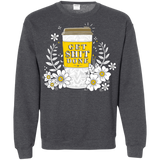 Sweatshirts Dark Heather / S Drink Coffee, Get Shit Done Crewneck Sweatshirt