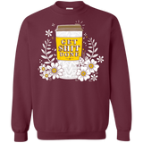 Sweatshirts Maroon / S Drink Coffee, Get Shit Done Crewneck Sweatshirt