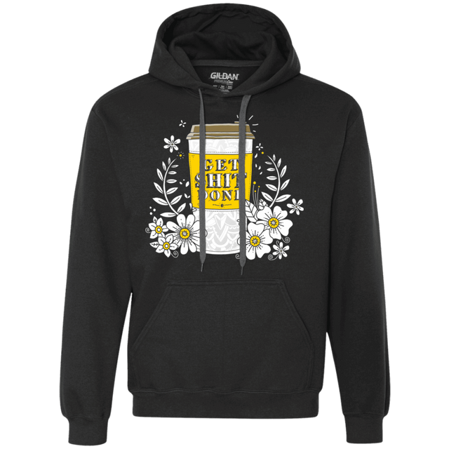 Sweatshirts Black / S Drink Coffee, Get Shit Done Premium Fleece Hoodie