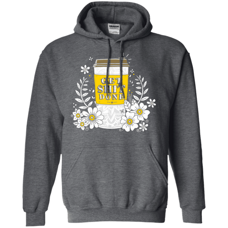 Sweatshirts Dark Heather / S Drink Coffee, Get Shit Done Pullover Hoodie