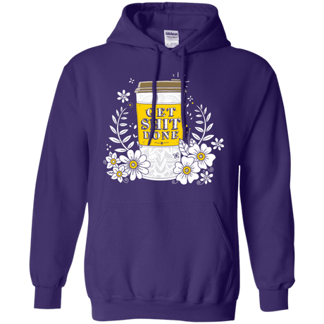 Sweatshirts Purple / S Drink Coffee, Get Shit Done Pullover Hoodie