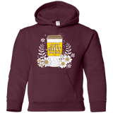 Sweatshirts Maroon / YS Drink Coffee, Get Shit Done Youth Hoodie