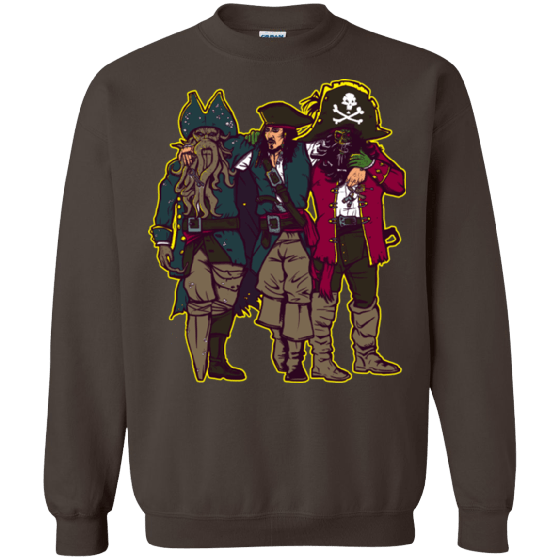 Sweatshirts Dark Chocolate / Small Drink Up Me Hearties Crewneck Sweatshirt