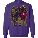 Sweatshirts Purple / Small Drink Up Me Hearties Crewneck Sweatshirt