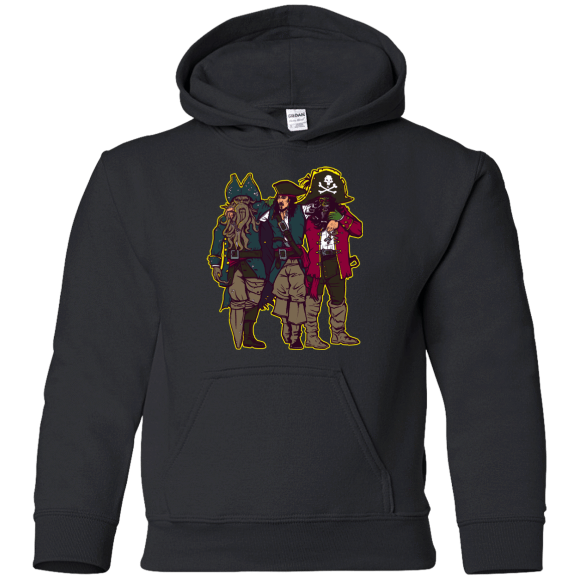 Sweatshirts Black / YS Drink Up Me Hearties Youth Hoodie